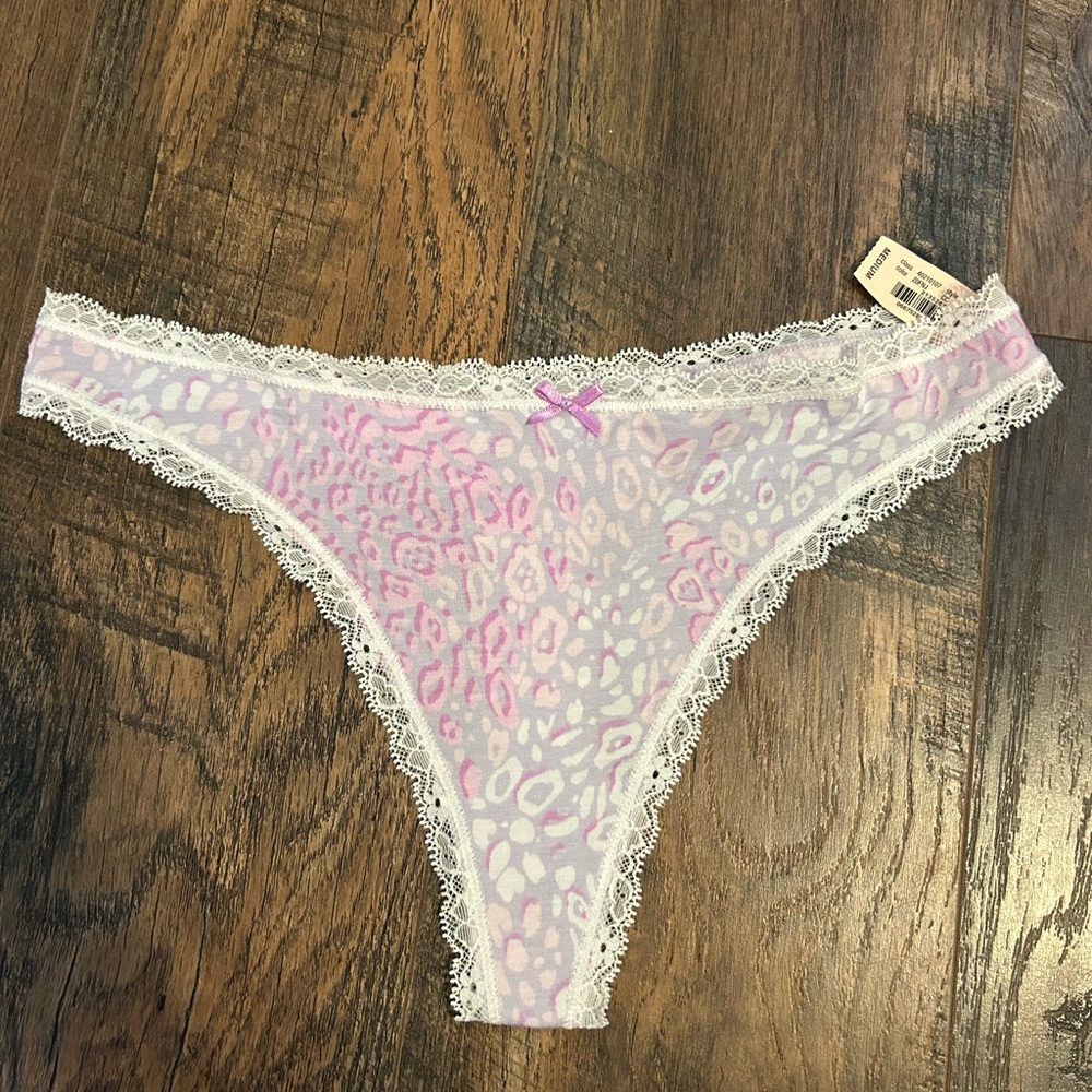 Victoria secret modal thong medium lace trim